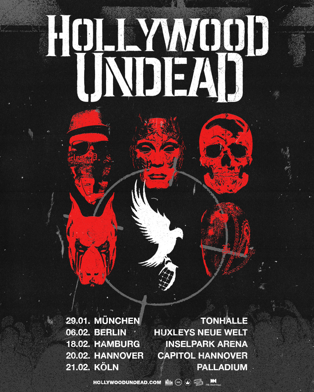HOLLYWOOD UNDEAD kehren Anfang 2027 nach Deutschland zurück!