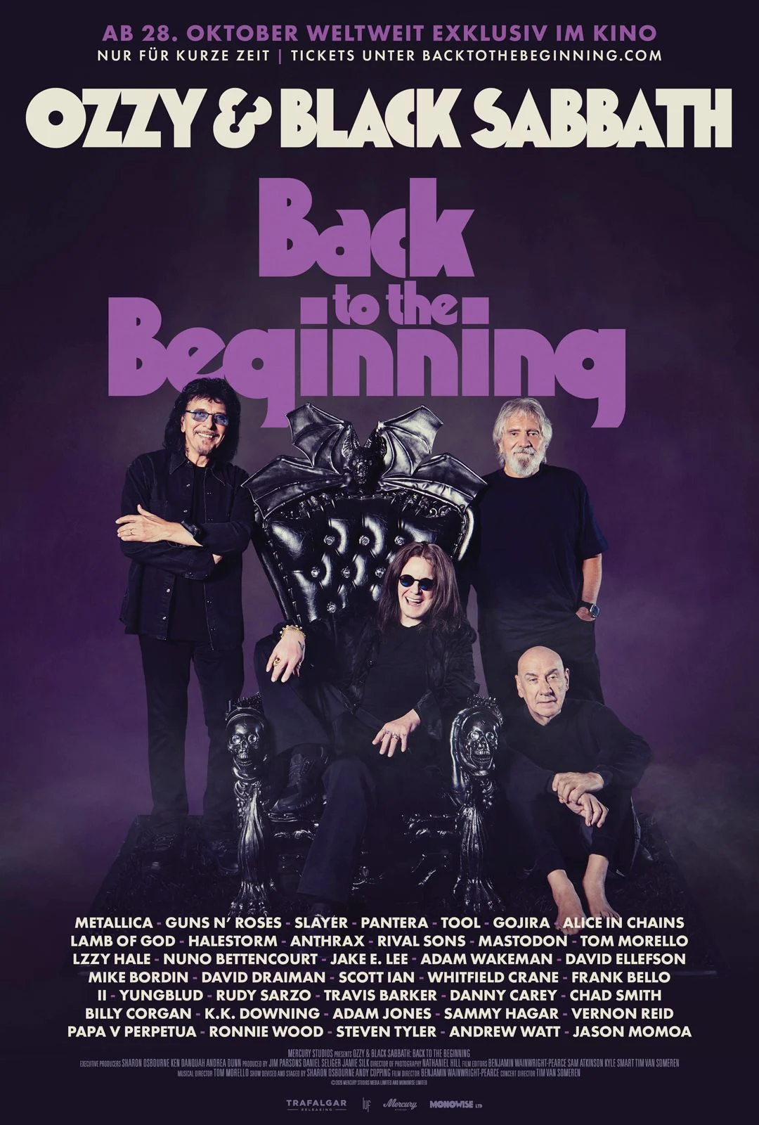 „Back To The Beginning“: Ozzy-&-Sabbath-Konzertfilm feiert Weltpremiere – ab 28. Oktober im Kino